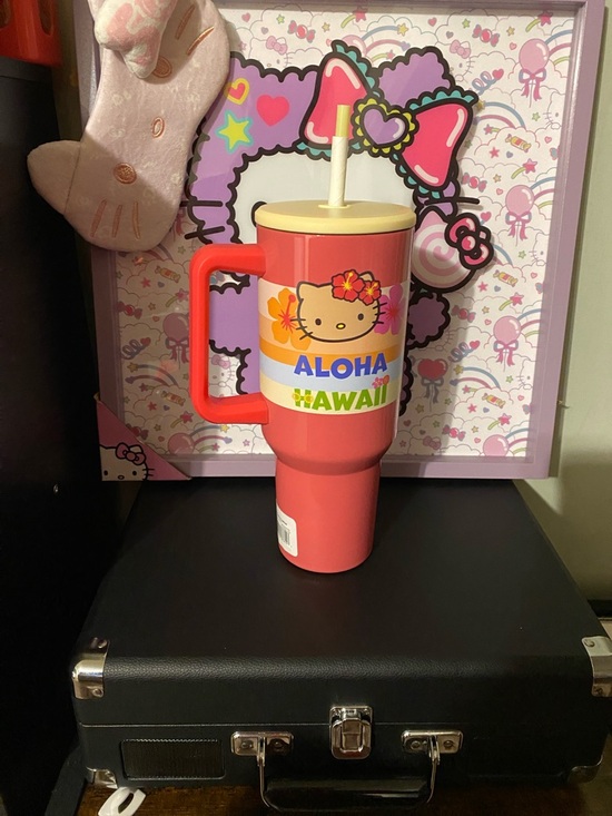 Sanrio Other - NWT Hello Kitty Pink Aloha Hawaii Travel Tumbler